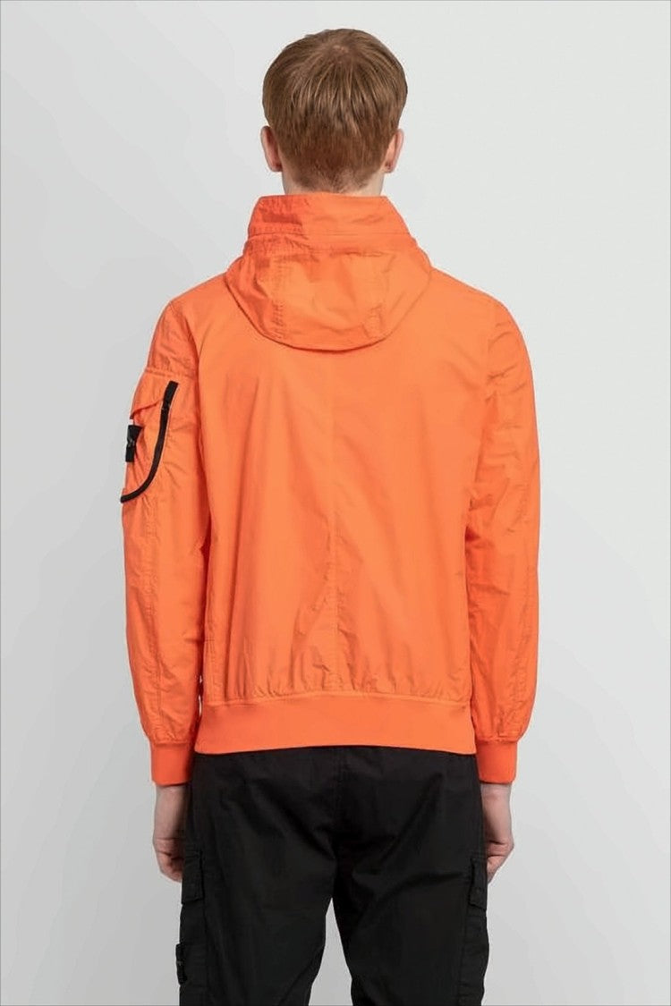 Stone Island Orange Hooded Casual Jacket