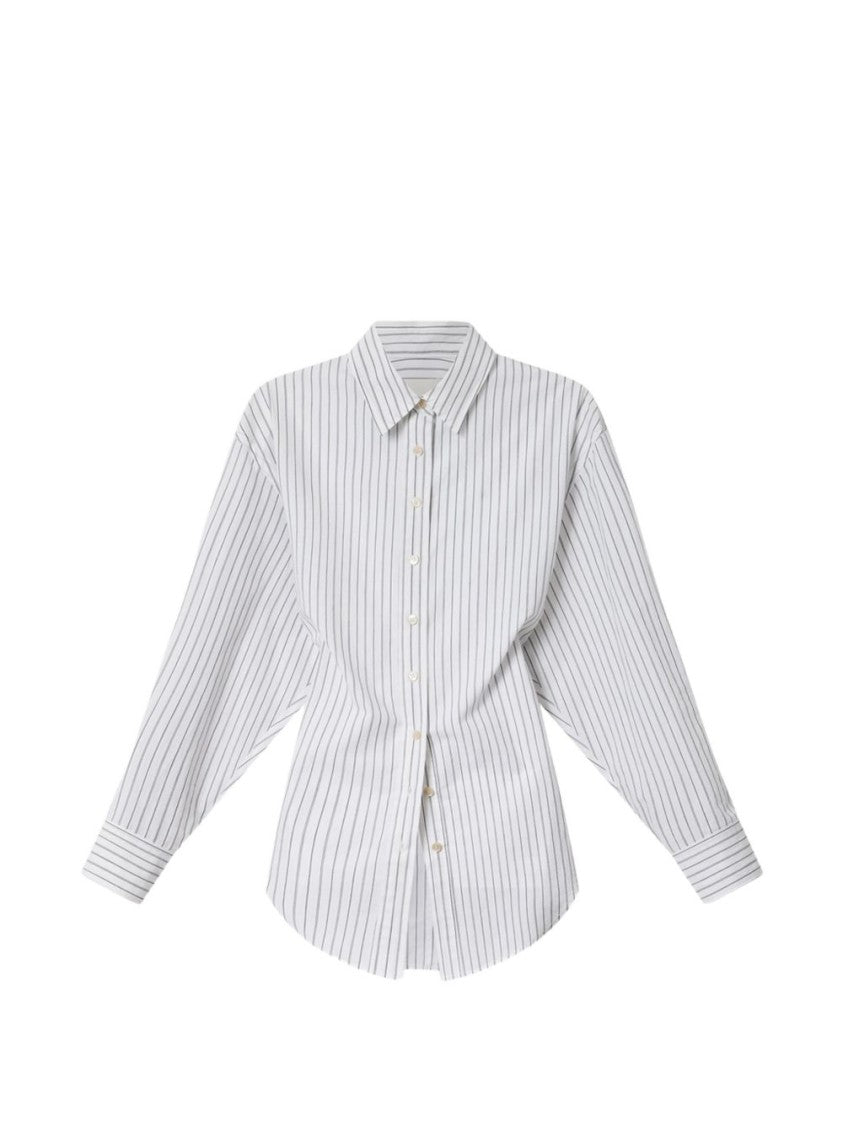 Isabel Marant Vertical Striped Tie Detail Shirt