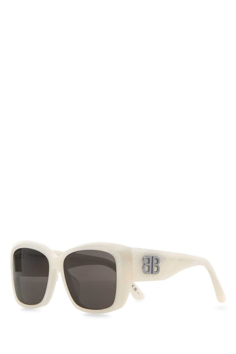 Balenciaga White Acetate Sunglasses