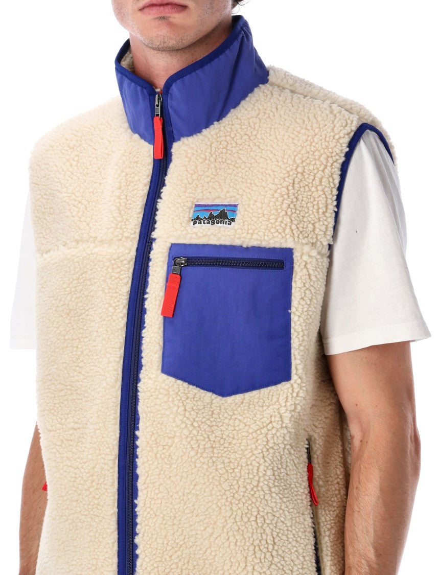 Patagonia Vintage-Inspired Cream Fleece Vest