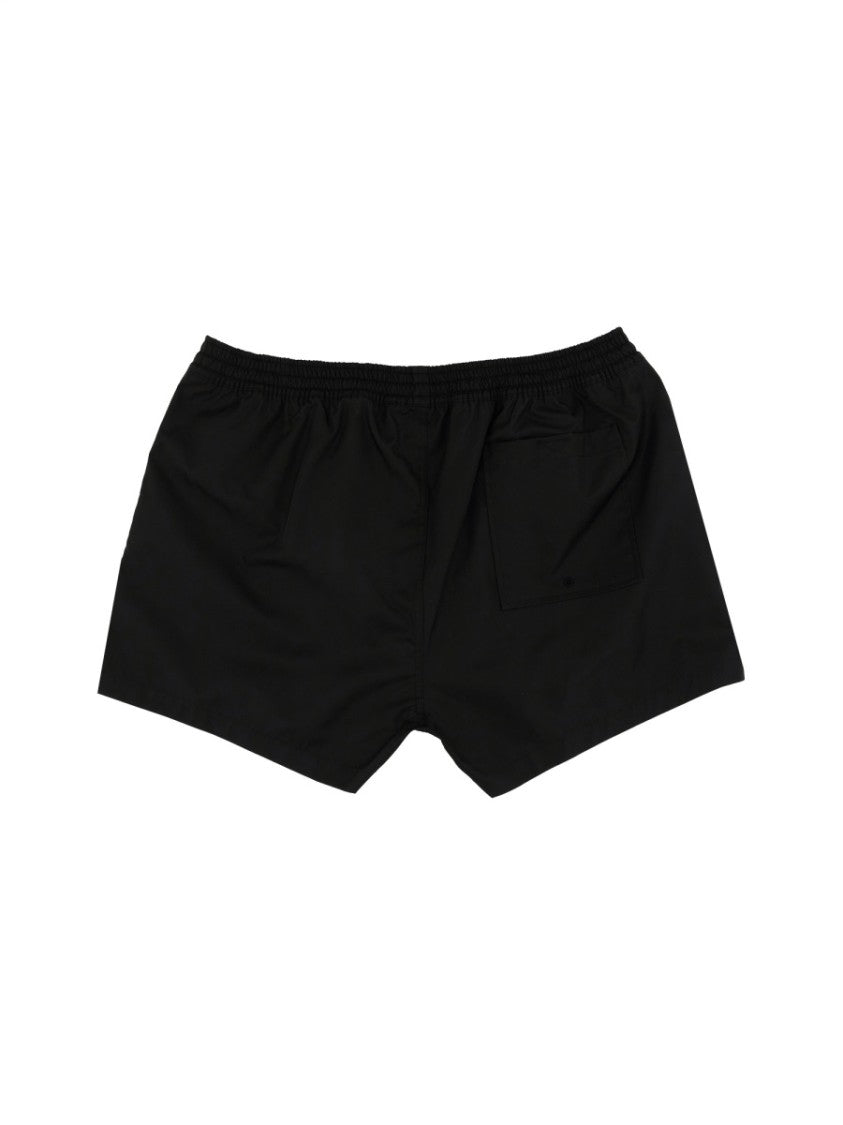 Off-White Classic Black Swimsuit With Logo Detailing