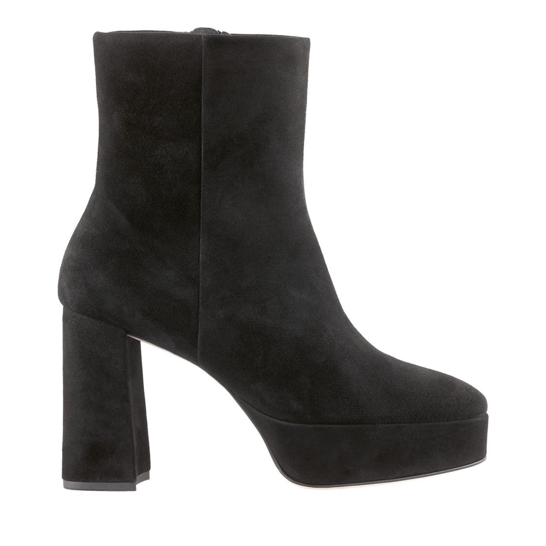 Högl Black Nora High-Heel Side Zipper Platform Ankle Boots