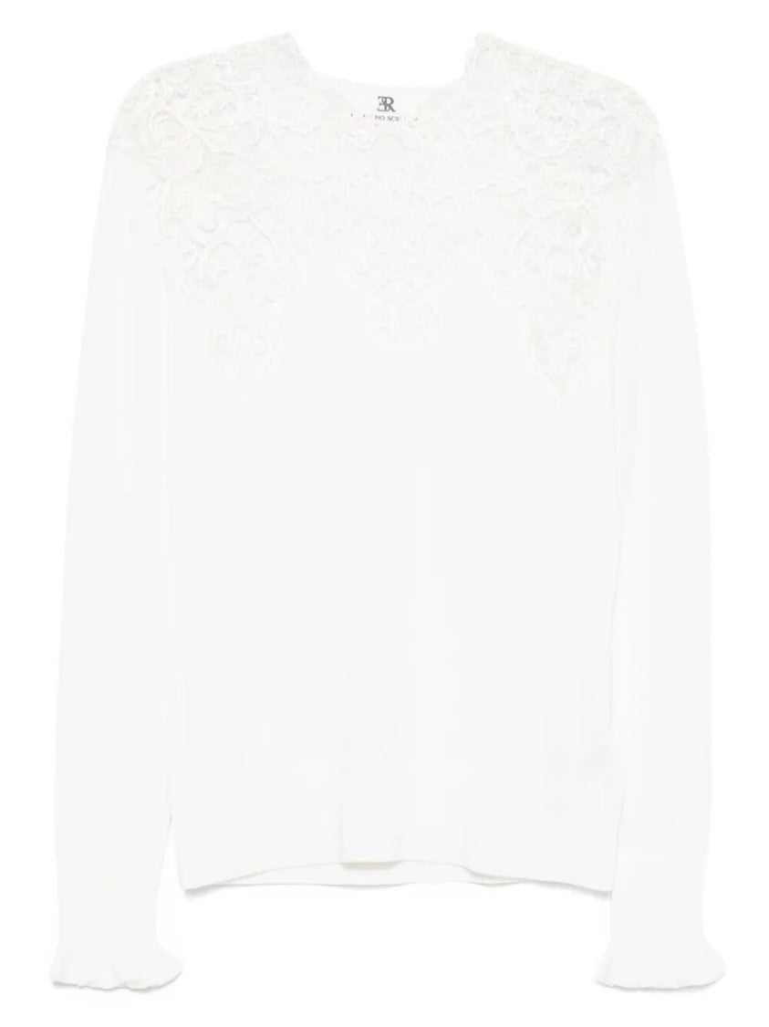 Ermanno Scervino Long Sleeve Merino Sweater
