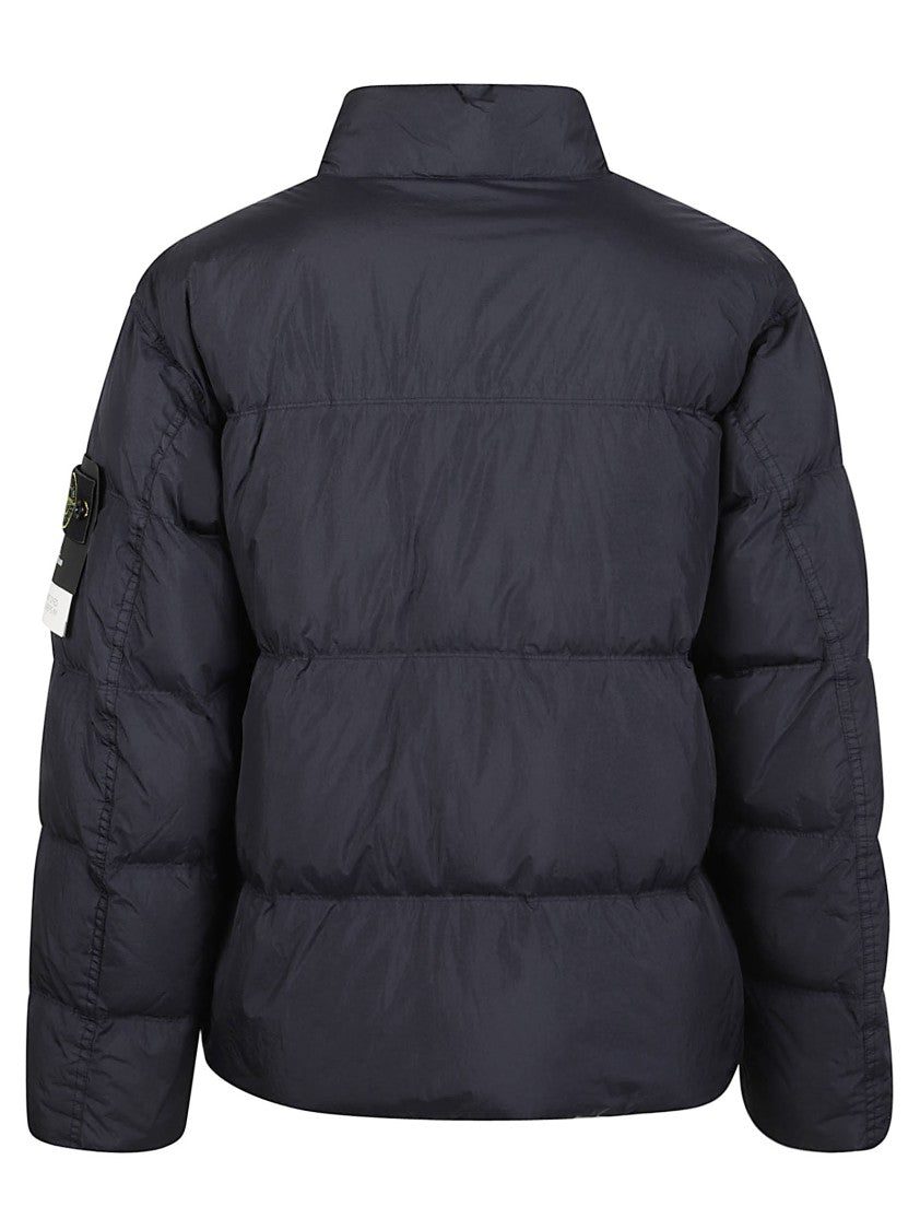 Stone Island Rds High-Collar Quilted Down Jacket