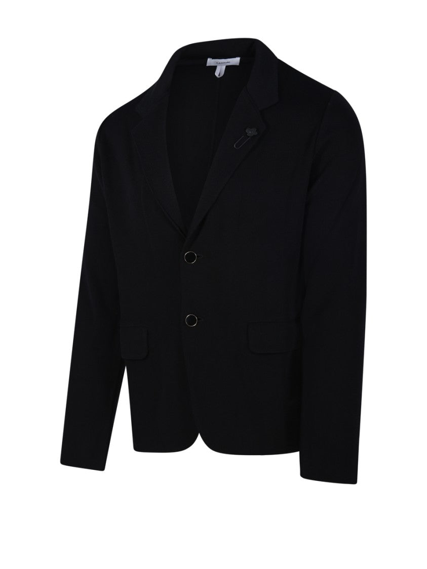 Lardini Notched Lapel Blazer With Two-Button Closure
