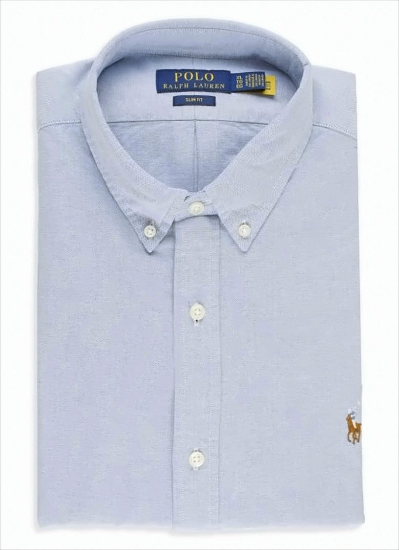 Polo Ralph Lauren Slim Fit Long-Sleeve Button-Down Shirt With Textured Weave