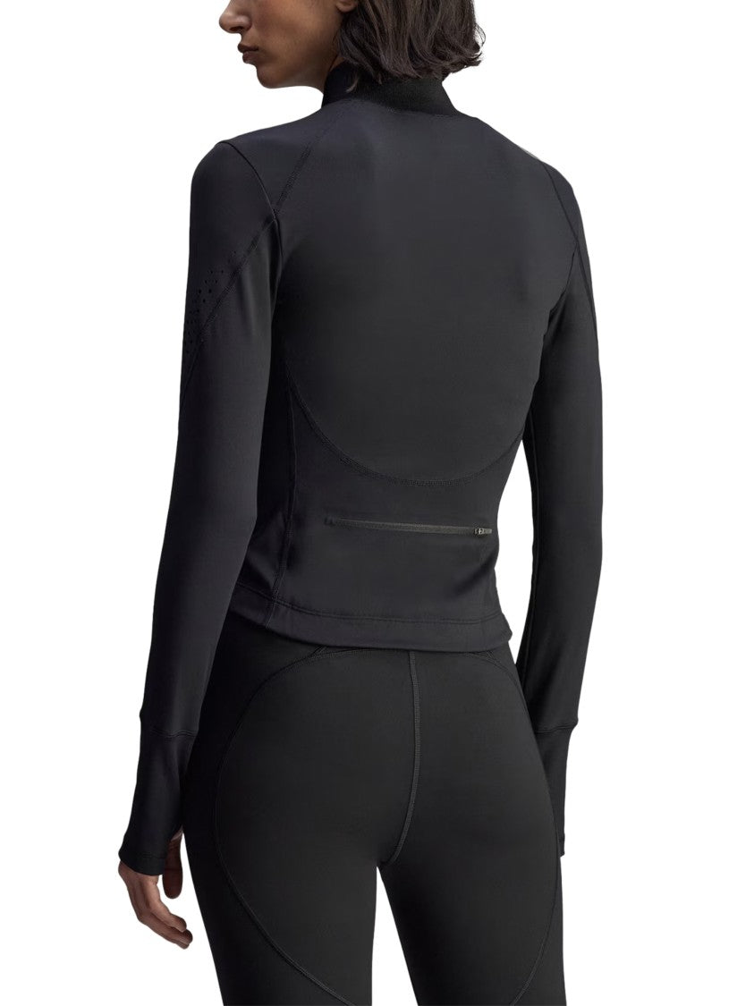 Adidas By Stella Mccartney High-Collar Zip-Up Fitted Sweater