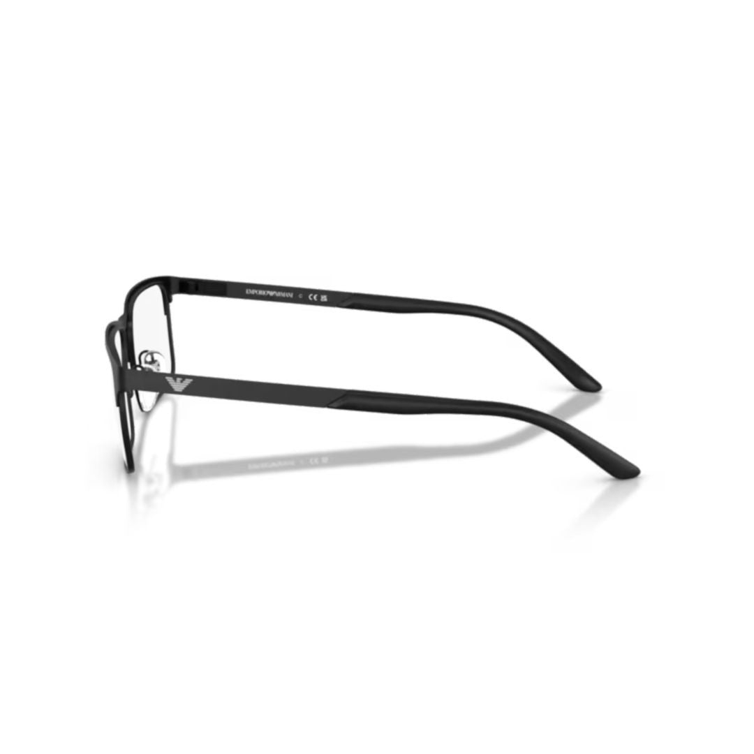 Emporio Armani 0Ea1170 Rectangular Metal Sunglasses With Adjustable Nose Pads