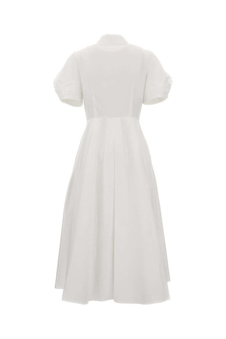 Erdem Cotton Midi Dress With Appliqués