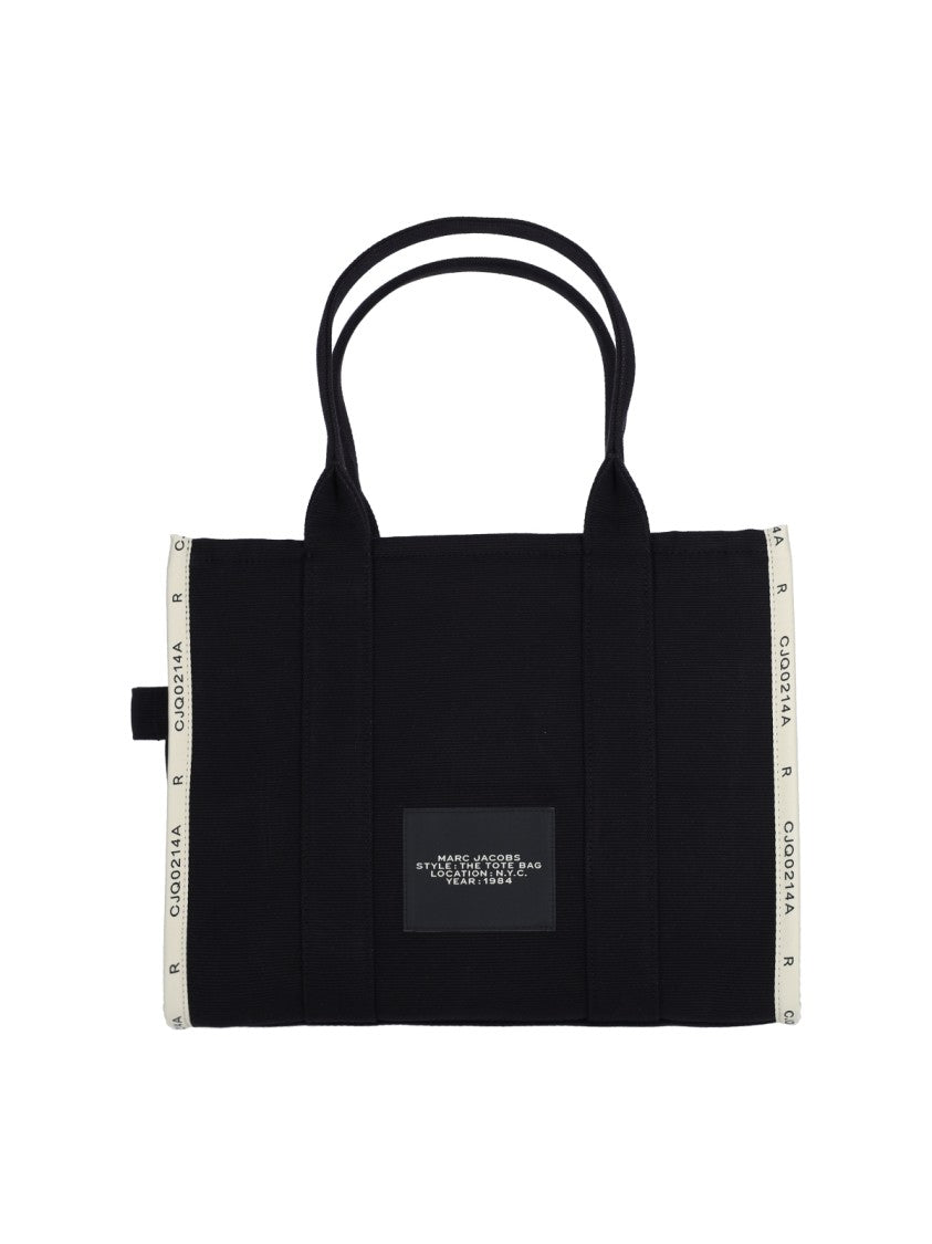 Marc Jacobs Large Tote Bag "The Jacquard Tote" – Black