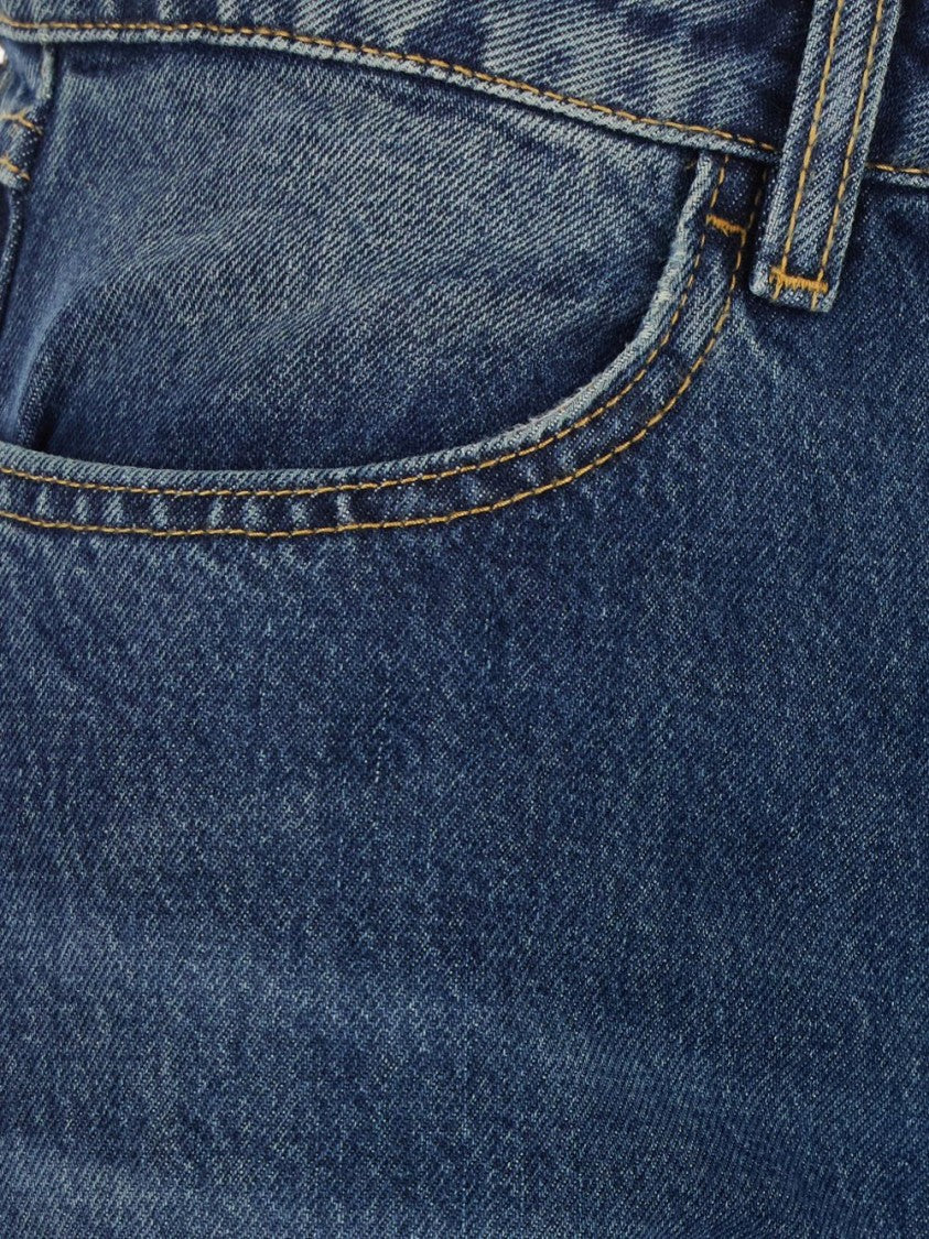 Icon Denim Blue Non-Stretch Slim Flared Jeans