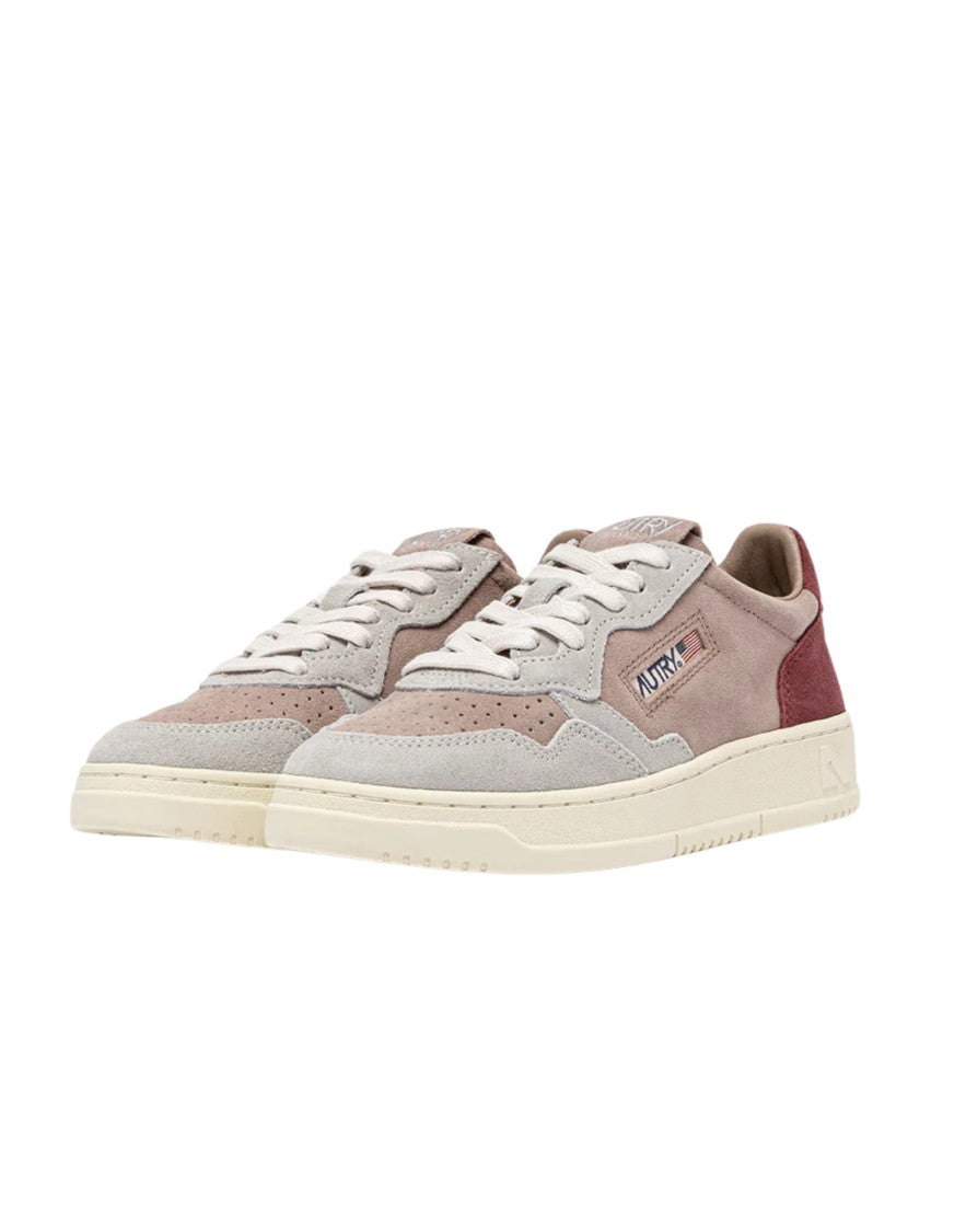 Autry Burgundy Leather Action Sneakers