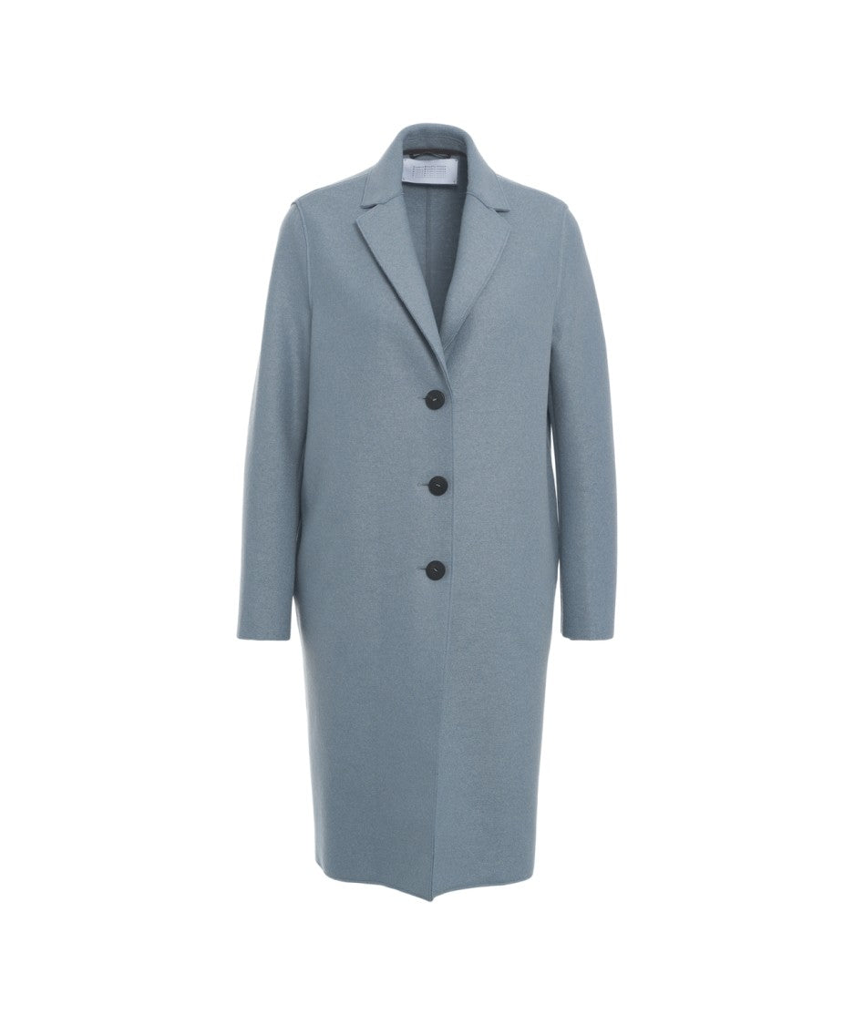 Harris Wharf London Ankle-Length Virgin Wool Coat With Classic Notch Collar