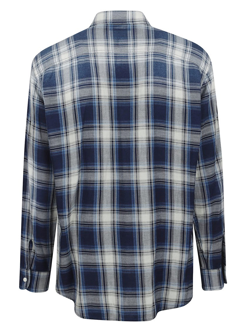 Dsquared2 Plaid Cotton Shirt With Flap Pockets