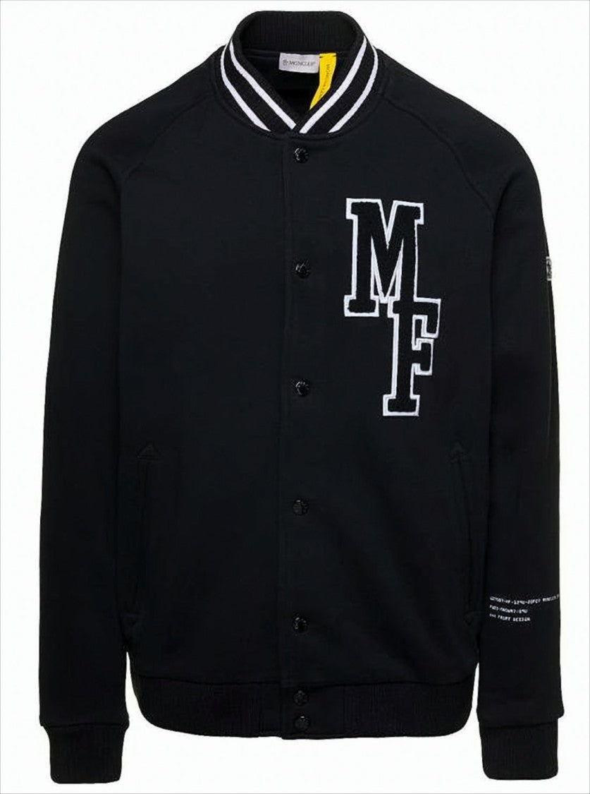 Moncler Classic Varsity-Style Jacket With Embroidered Detailing