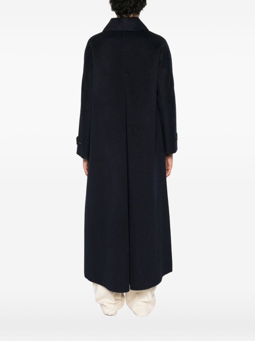 Aspesi Long Double-Breasted Wool Coat