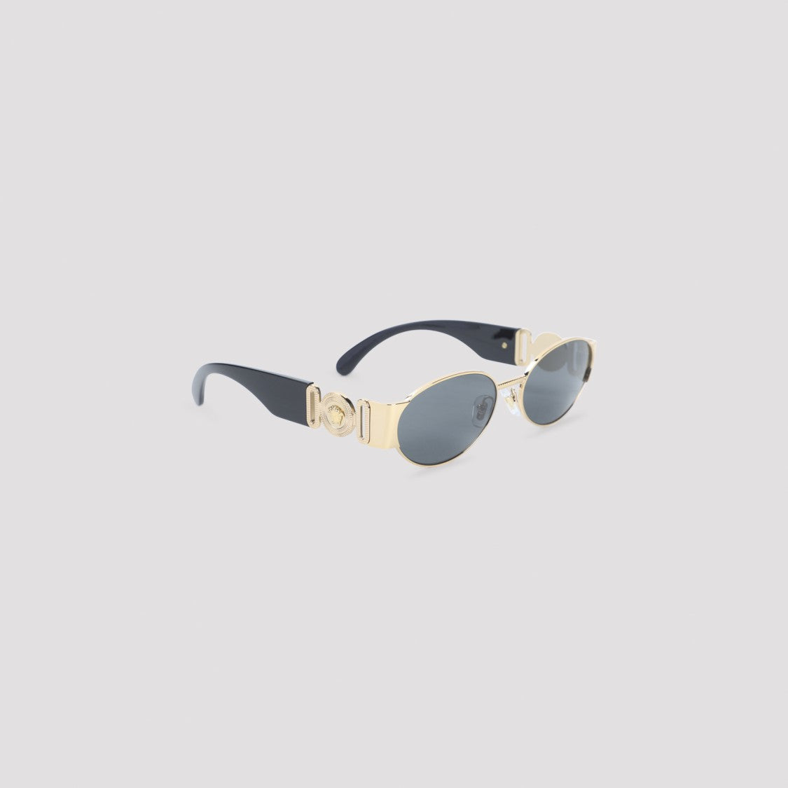 Versace Bold Metallic Gold Oval Sunglasses