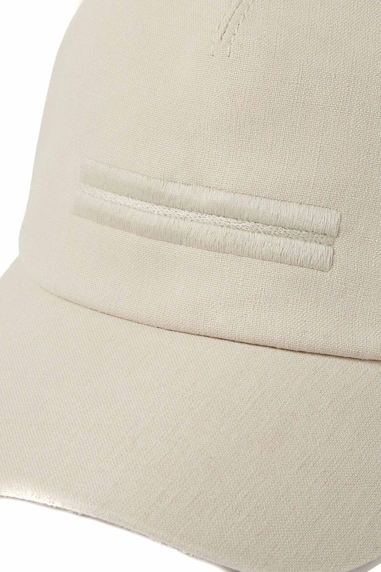 Zegna Ivory Oasi Lino Baseball Hat