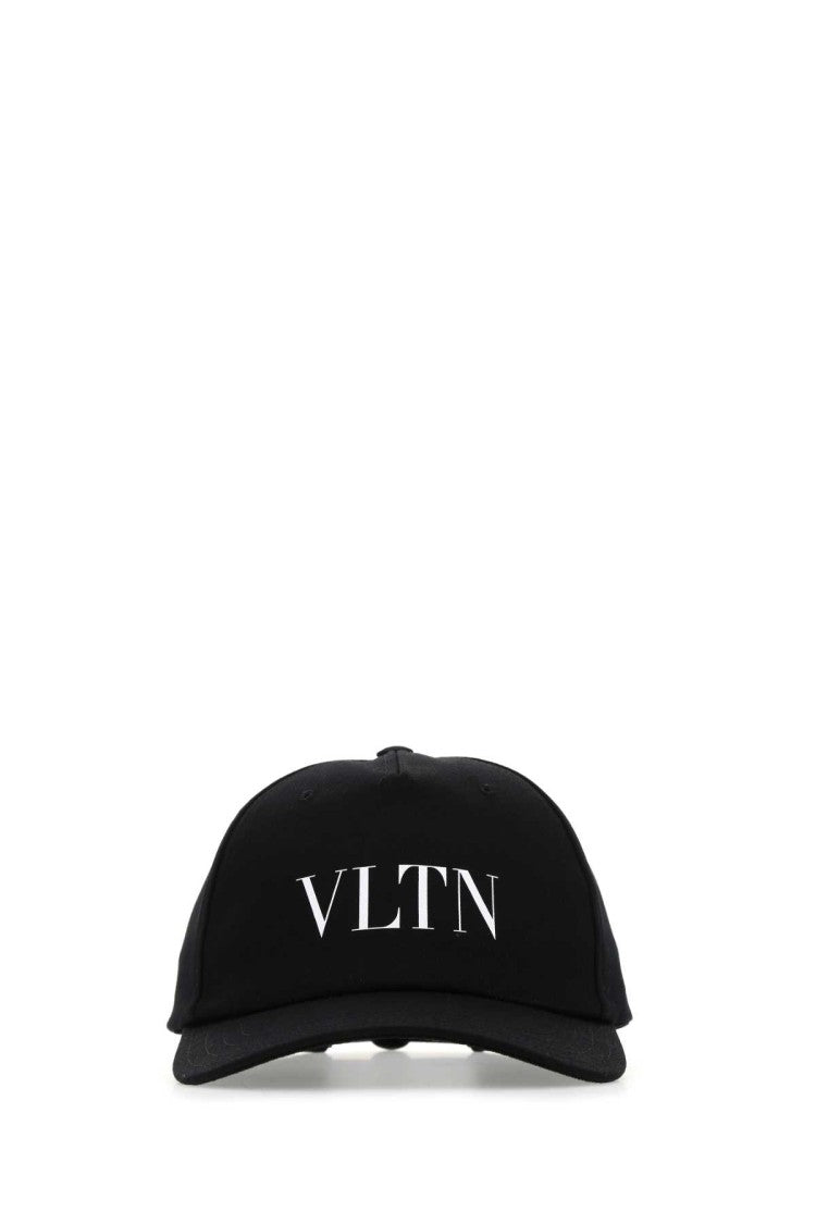 Valentino Garavani Black Gabardine Baseball Cap