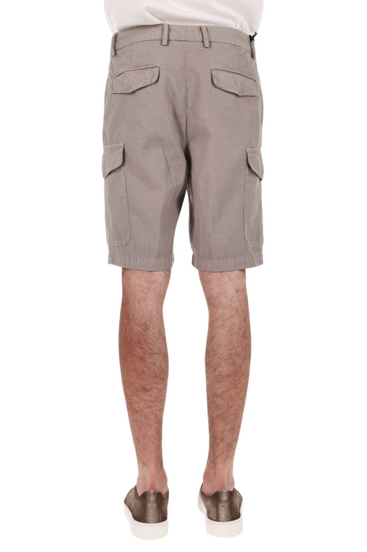 Myths Diagonal Cotton Denim Shorts
