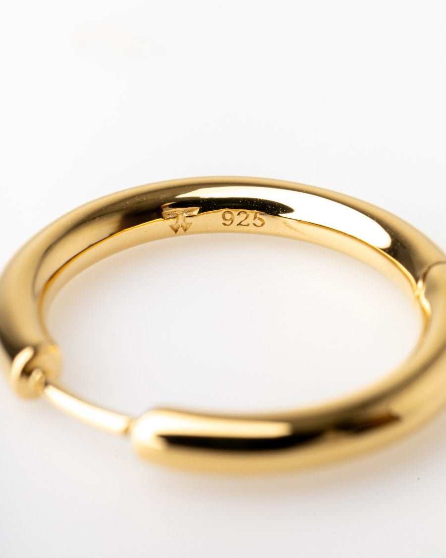Tom Wood Classic Hoops Medium Gold
