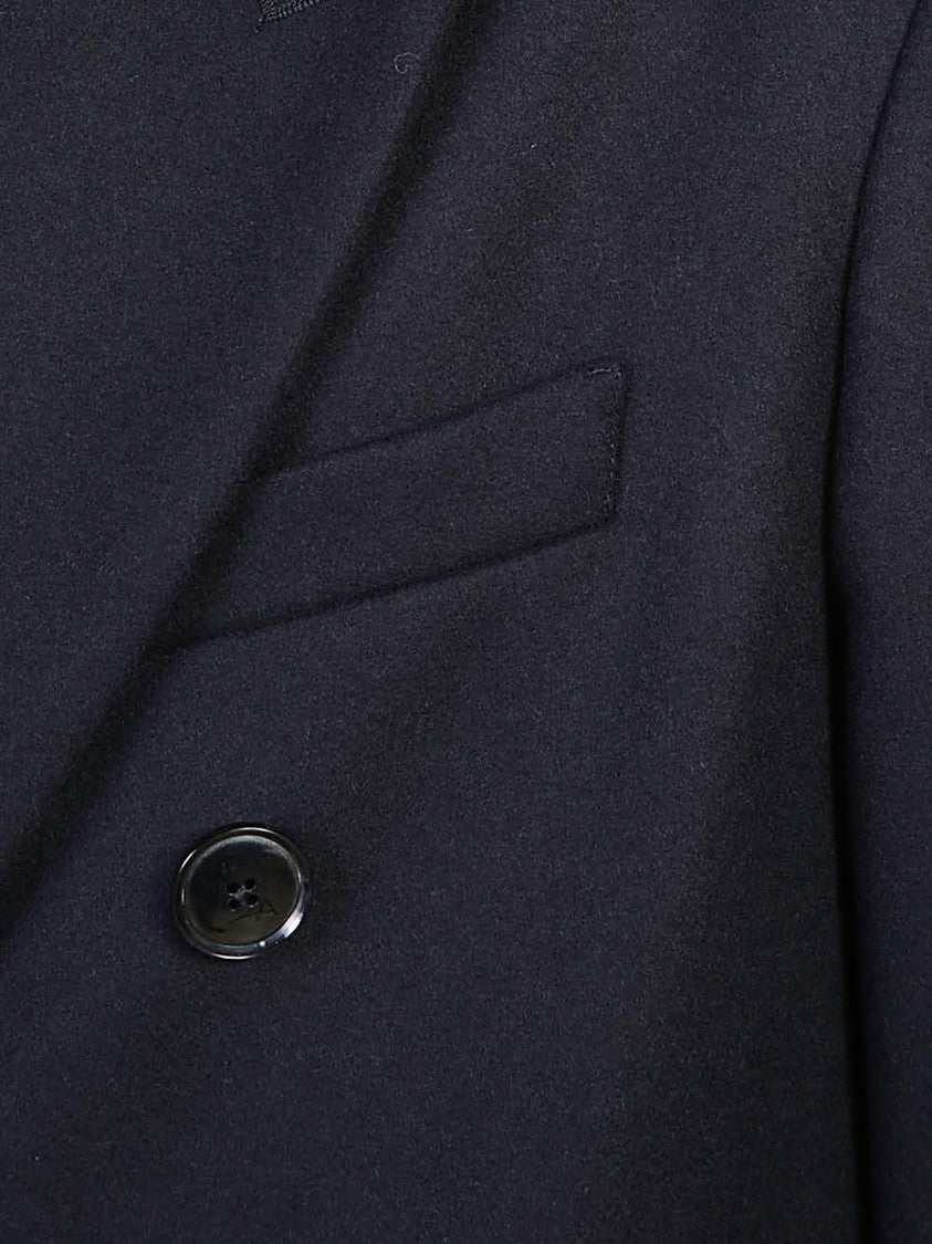 Barena Double-Breasted Wool Blend Coat With Sleek Design And Tailored Fit