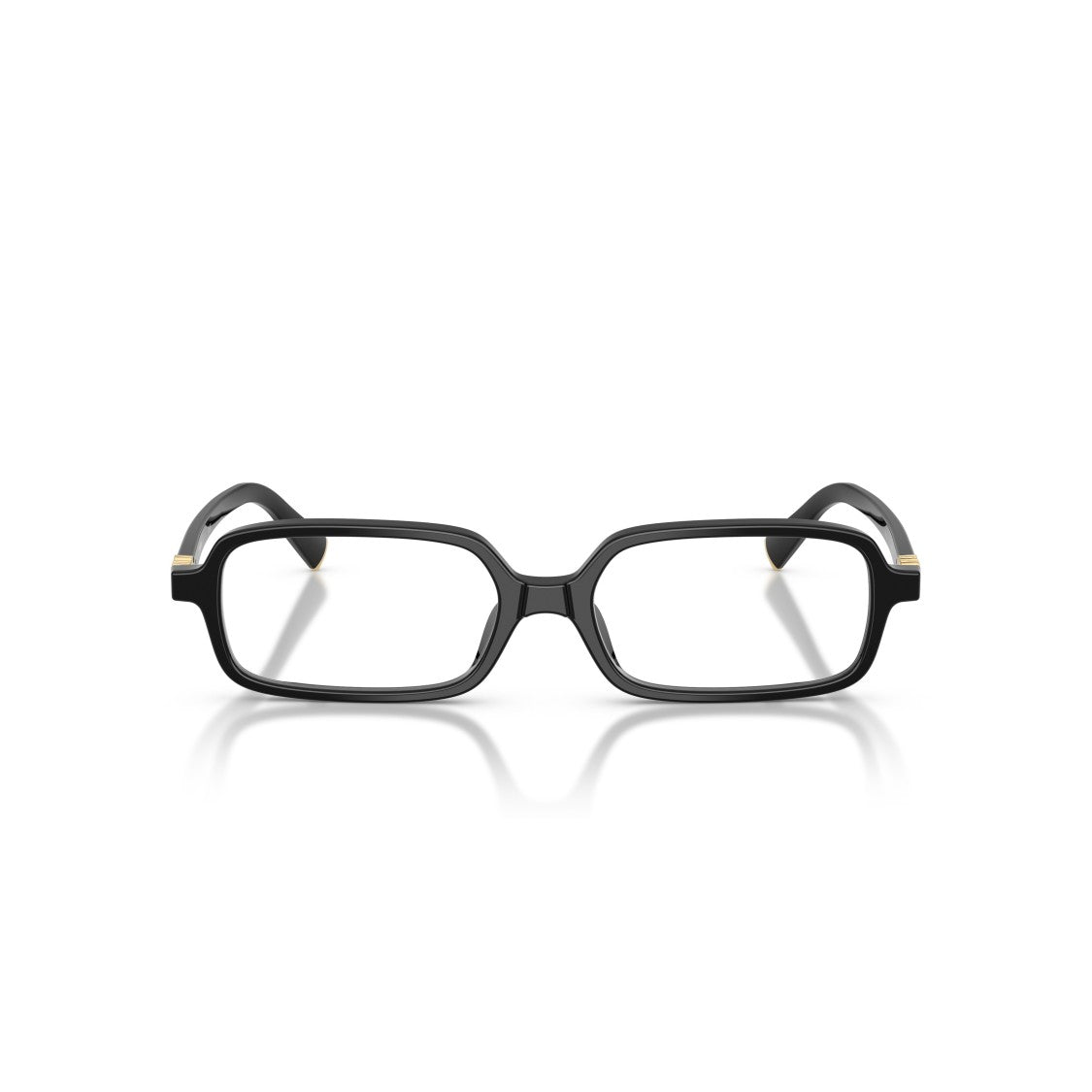 Miu Miu 0Mu 01Yv Rectangular Black Acetate Eyeglasses