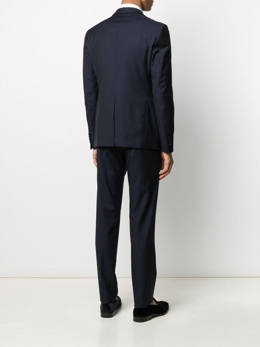 Tagliatore Tailored Three-Piece Suit In Virgin Wool