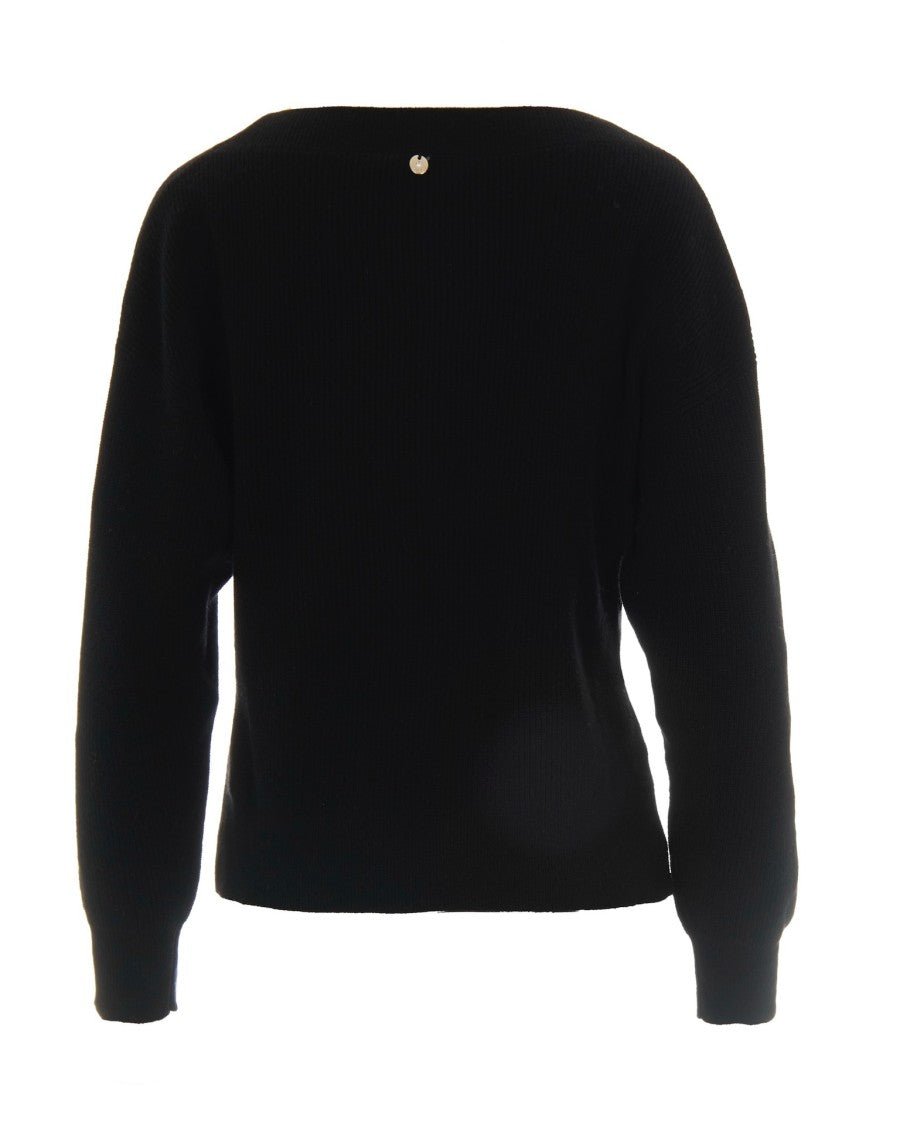 Liu Jo Black Wool Sweater