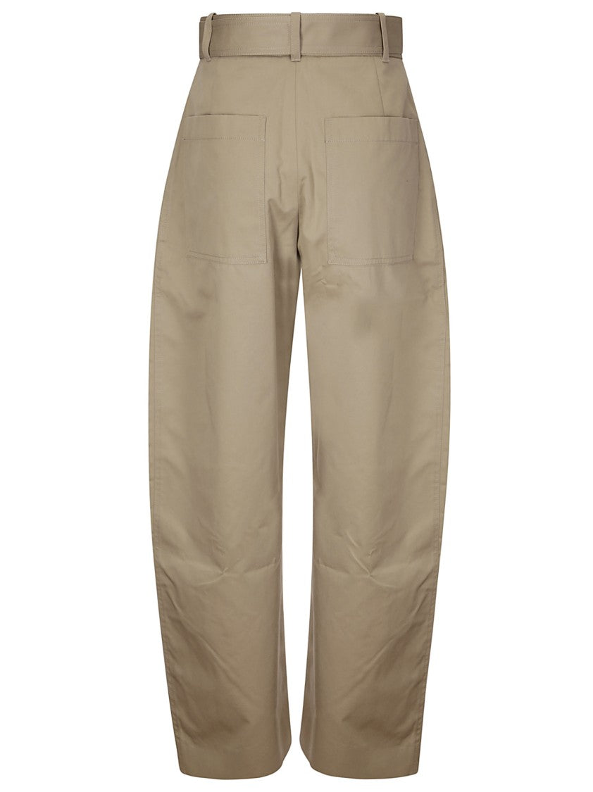 Studio Nicholson High-Waisted Oversized Fit Trousers With Four Pockets