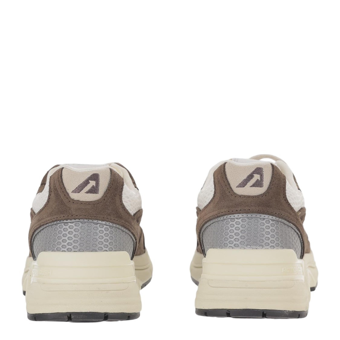 Autry Brown Suede Mesh Terry Sneakers