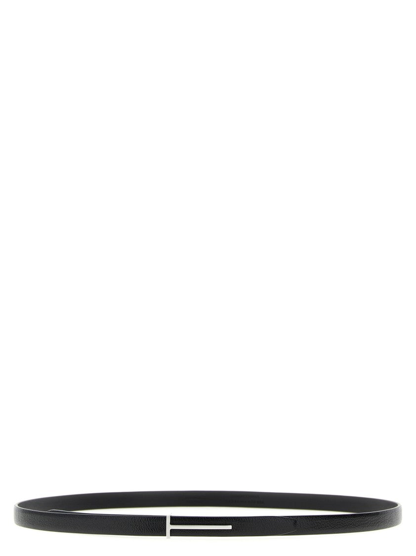 Tom Ford 'T' Leather Belt