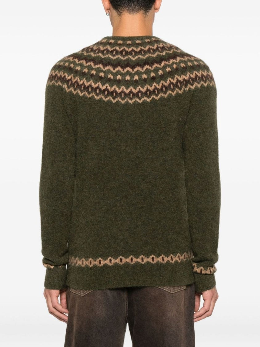 Mc2 Saint Barth Round Neck Multicolour Sweatshirt With Embroidered Detail