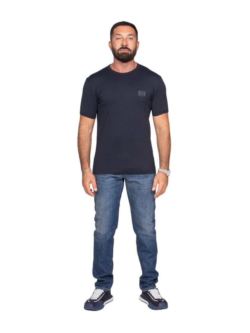 Dolce & Gabbana Slim-Fit Patch-Detail Cotton T-Shirt