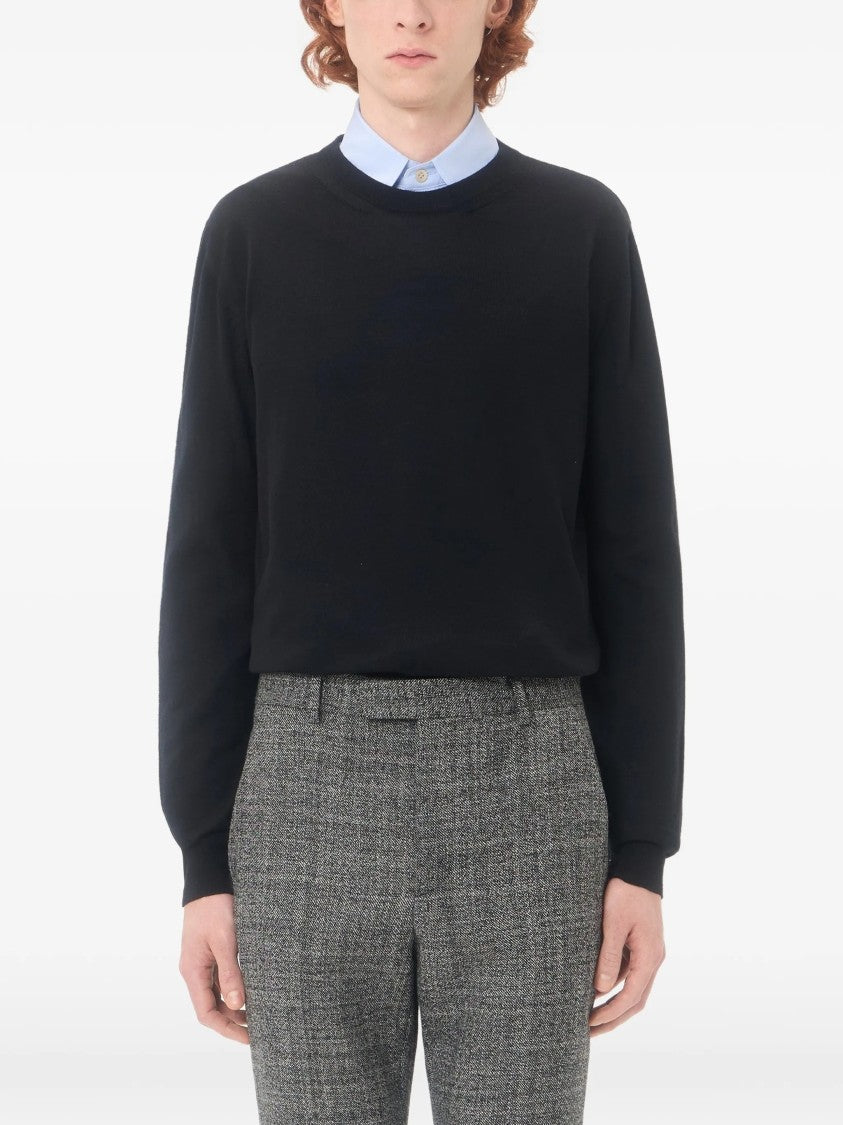 Valentino Black Vlogo Signature Wool Sweater