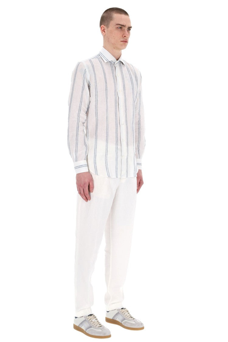 Eleventy Special Stripe Linen Shirt