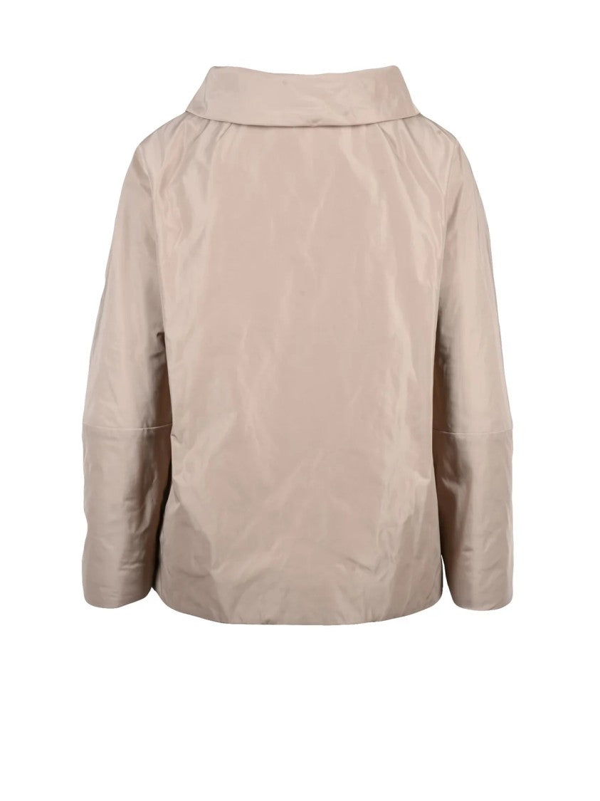 Aspesi Boxy Cropped Bum Bum Jacket With Practical Pockets And Smooth Finish