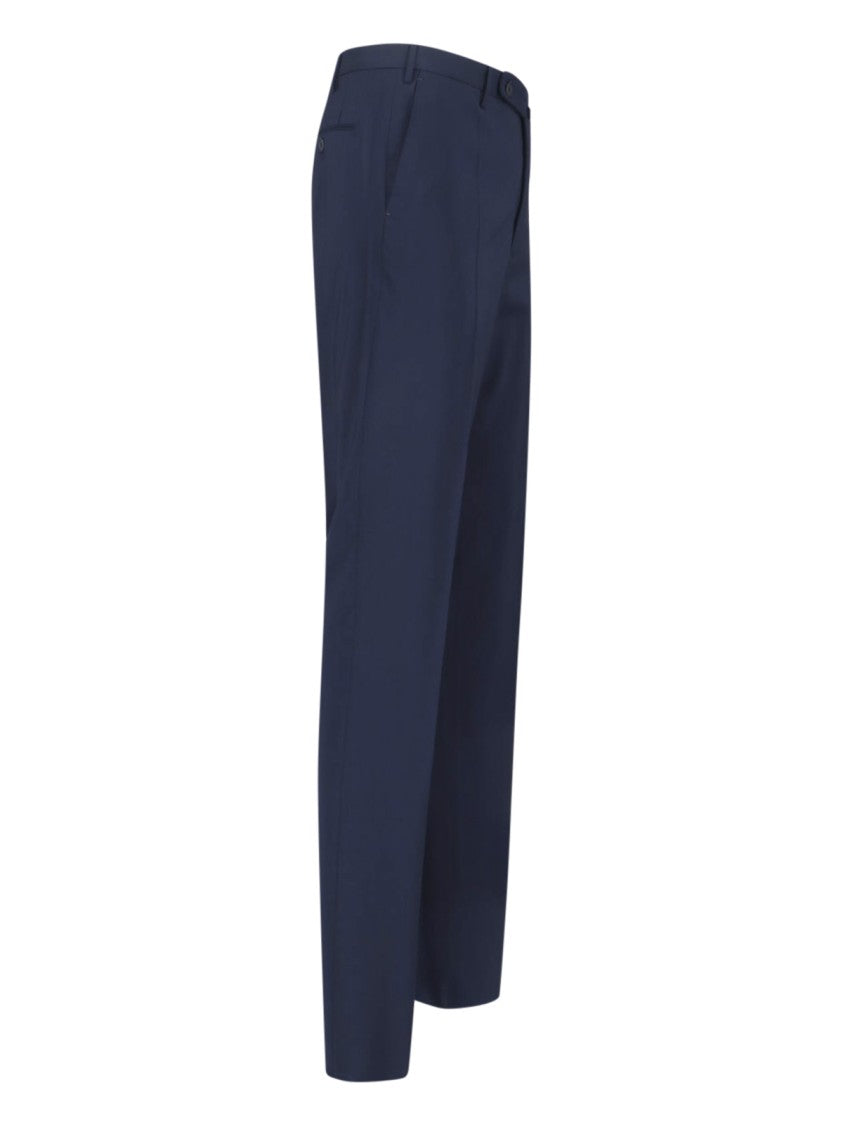 Incotex Virgin Wool Trousers – Navy