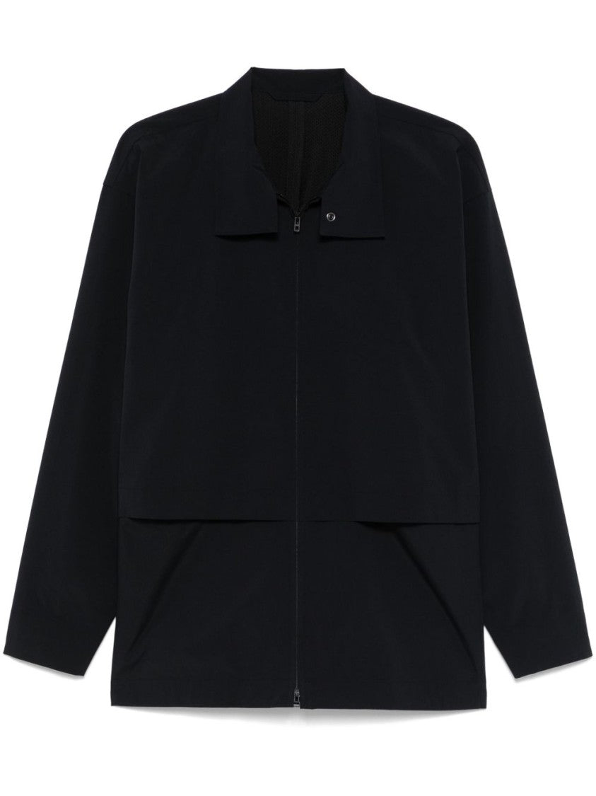 Homme Plissé Issey Miyake Shirt With Storm Flap And Two-Way Zip Closure