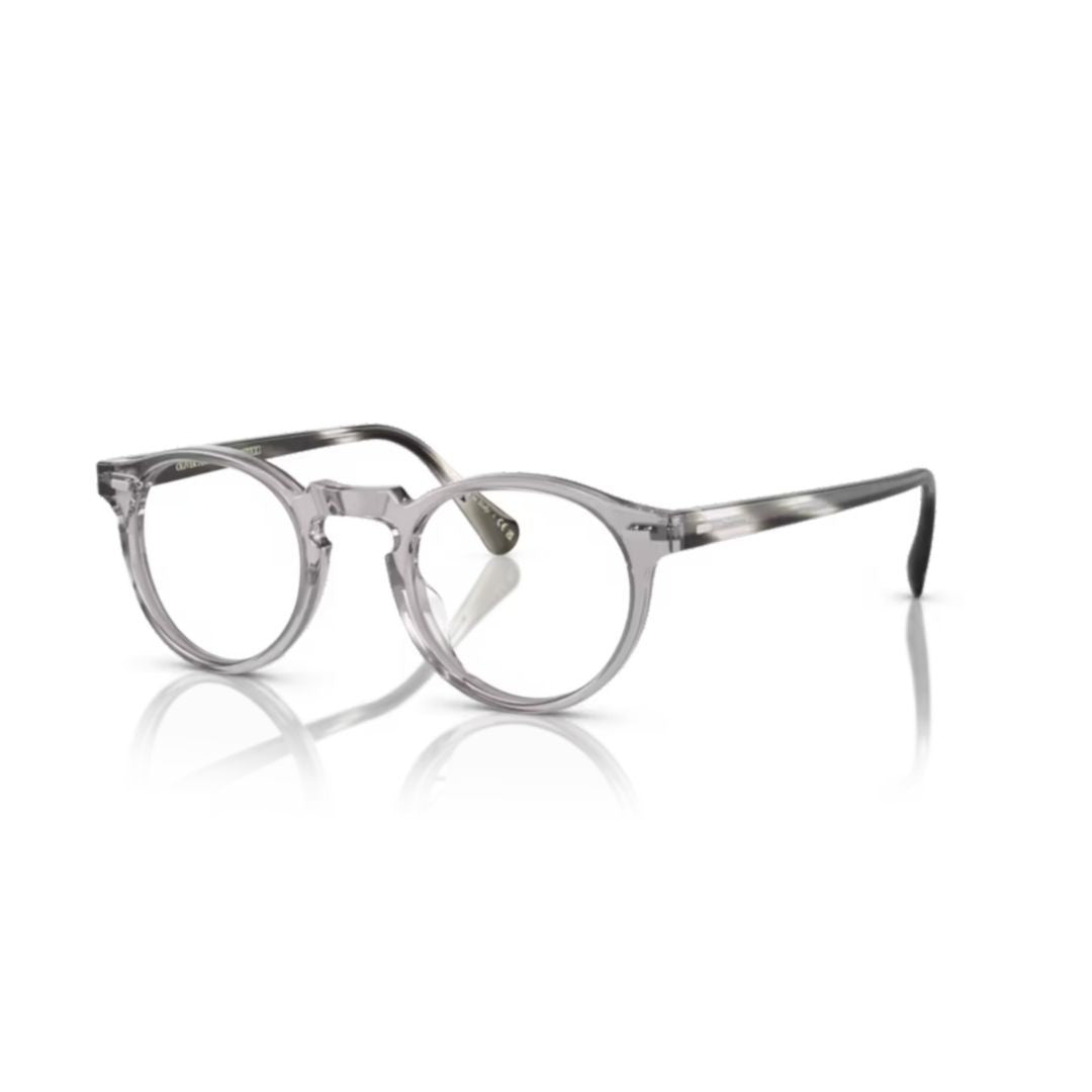 Oliver Peoples 0Ov5186 Translucent Acetate Round Frame Eyeglasses With Keyhole Bridge