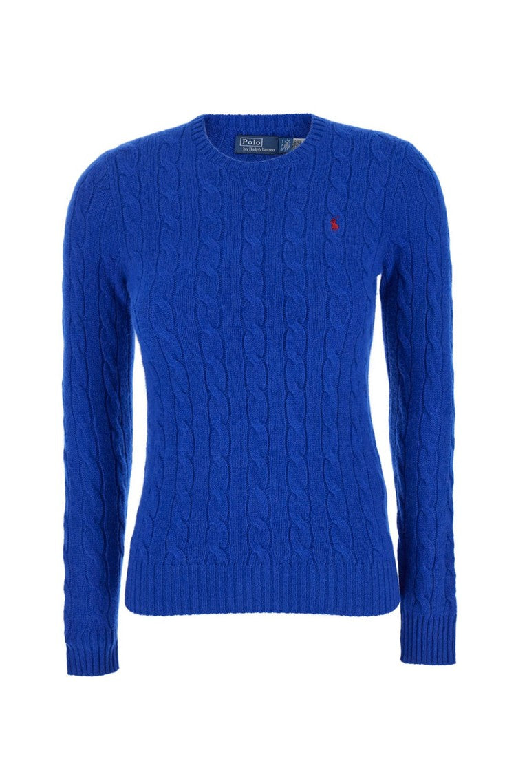 Polo Ralph Lauren Royal Blue Classic Cable Knit Sweater