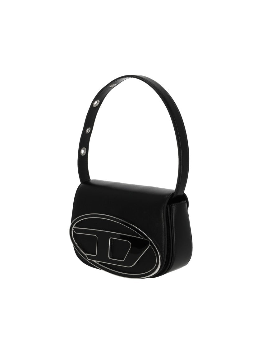 Diesel Black 1Dr Oval Logo Shoulder Bag