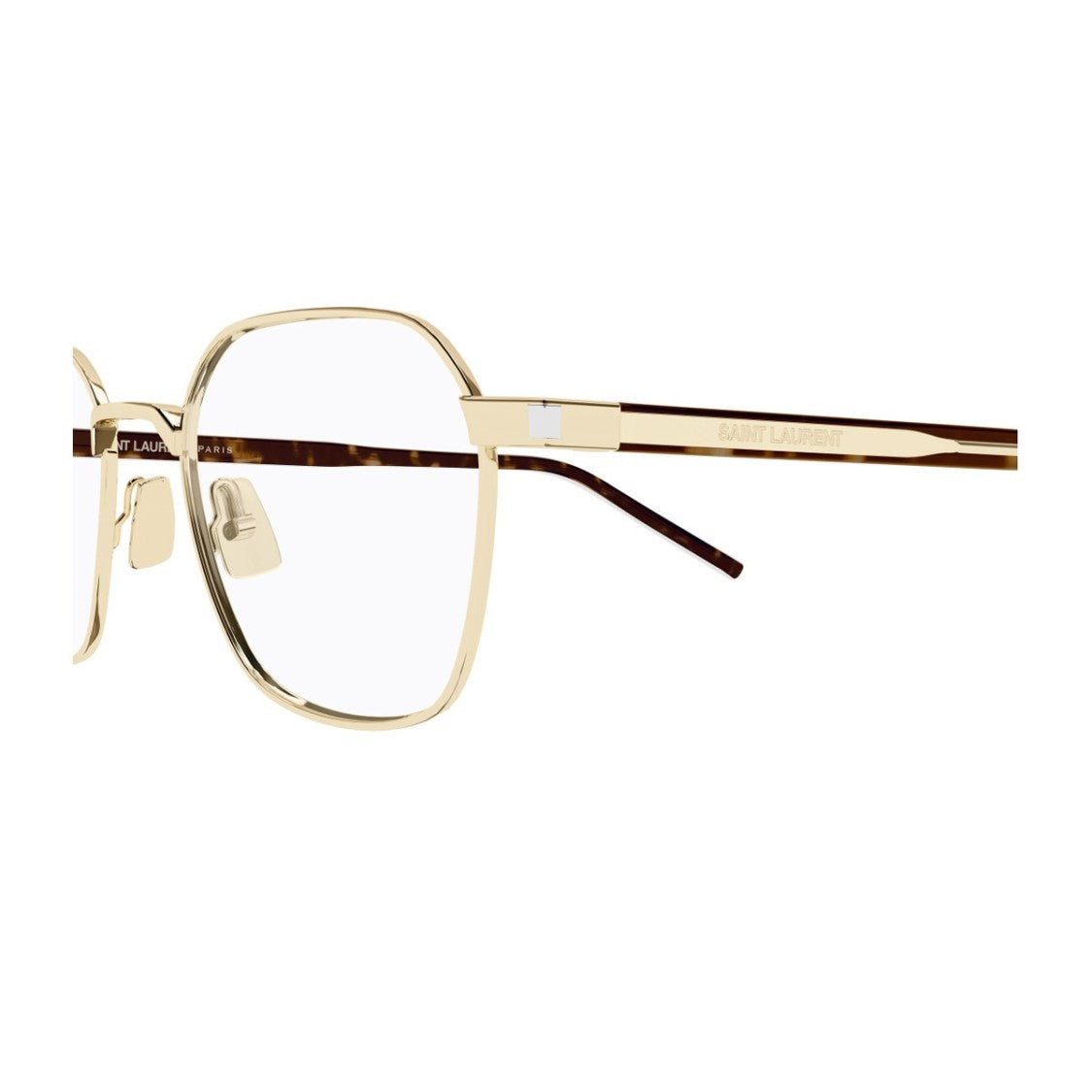 Saint Laurent Gold Sl 883 Thin Panthos Combi Eyeglasses