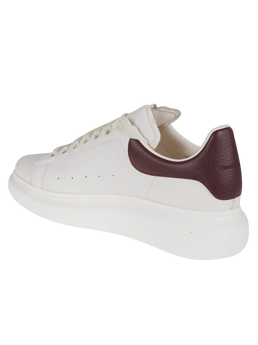 Alexander Mcqueen White Oversized Leather Sneakers