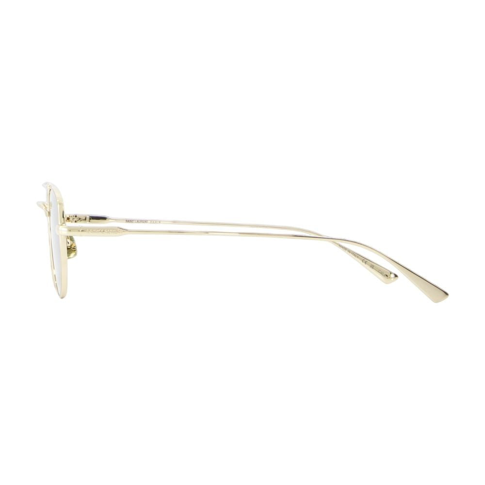 Saint Laurent Polished Gold Metal Frame Sunglasses