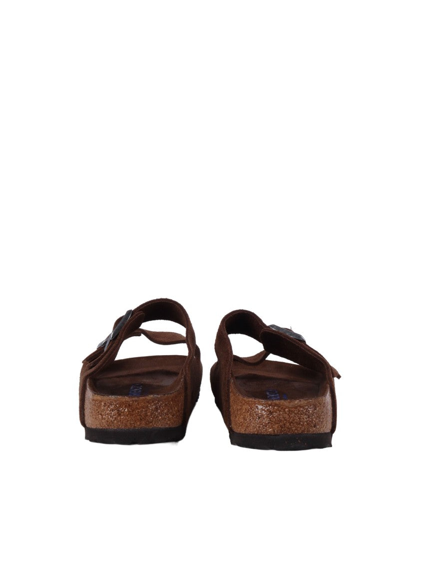 Birkenstock Carafe Arizona Suede Leather Slide Sandal