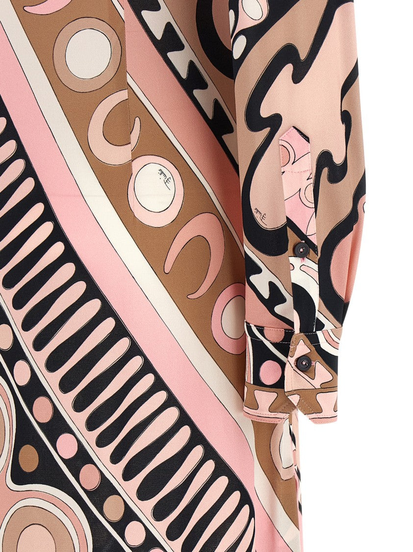 Emilio Pucci Soleil' Print Chemisier Dress