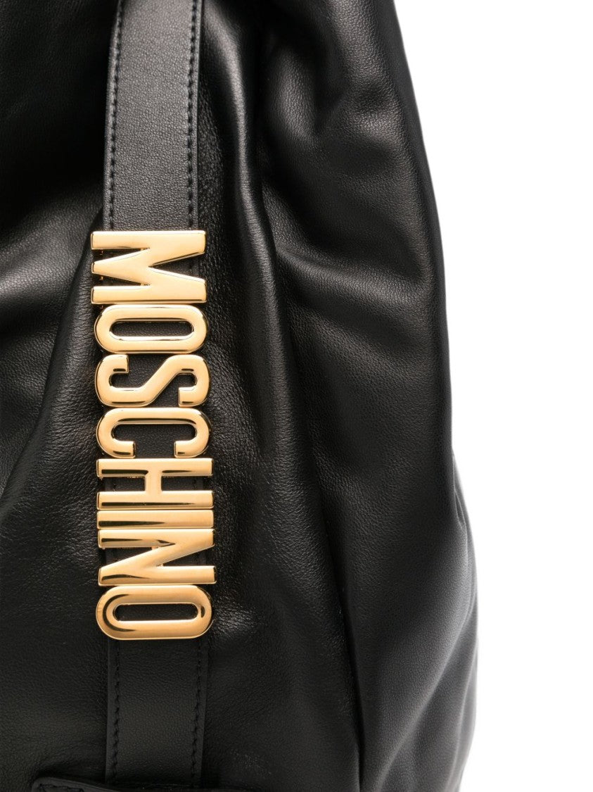 Moschino Slouchy Shoulder Bag - Black