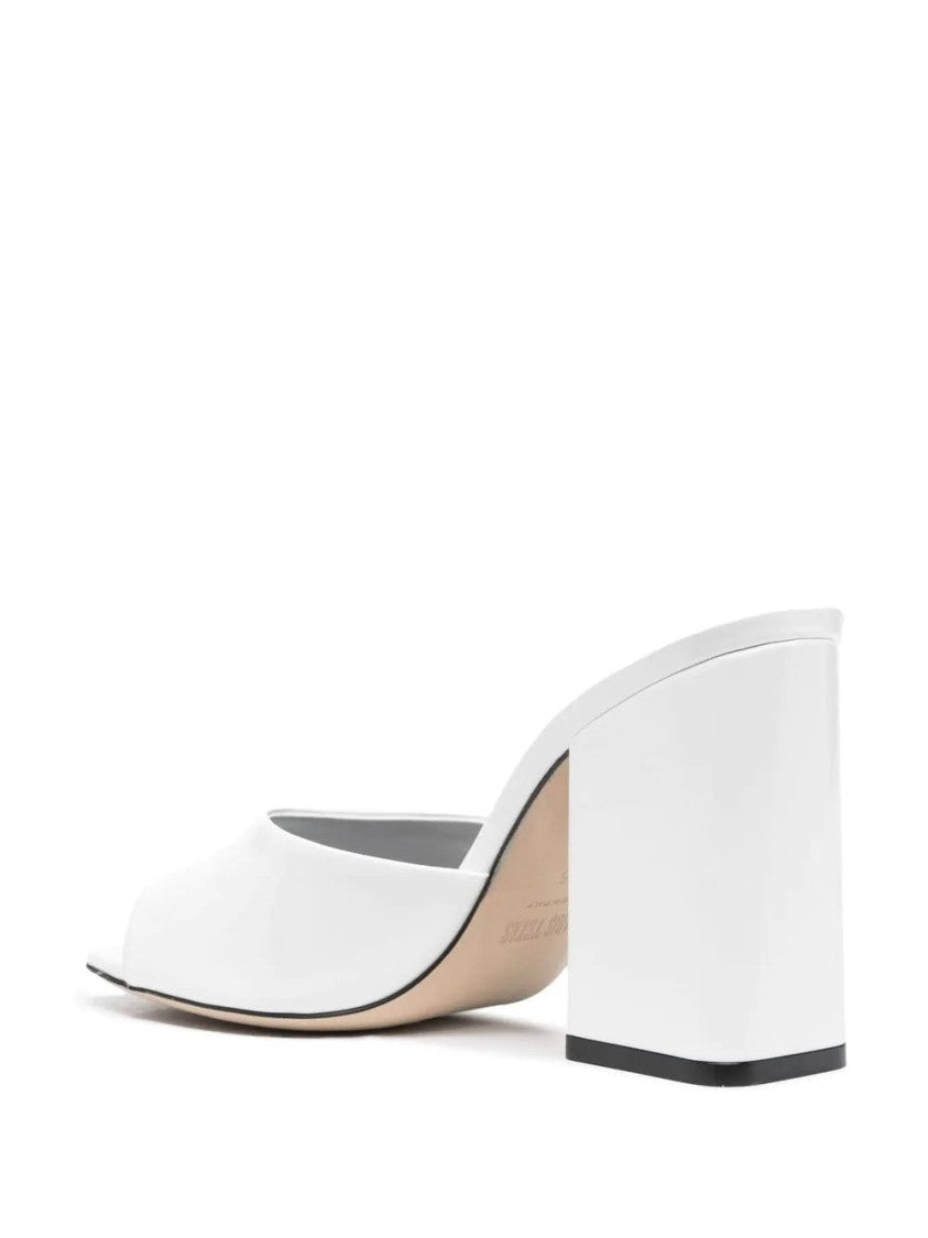 Paris Texas Open-Toe Mules With Mid-Height Block Heel