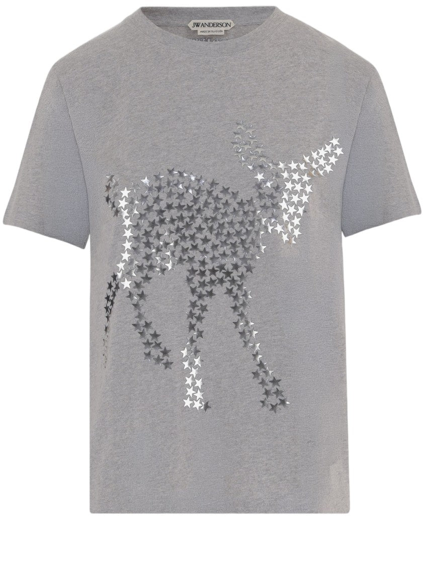 J. W. Anderson Animal Star Appliqué Cotton T-Shirt